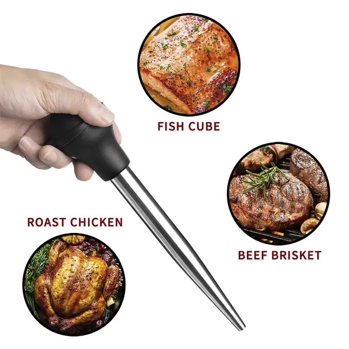 Aiguille de saveur pour BBQ, seringue à viande, Marinade, dinde, Baster, ensemble d'aiguilles, cuisine, Steak de porc, Sauces à viande, outil d'assaisonnement pour Barbecue