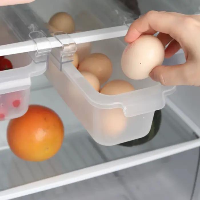 Support de rangement pour réfrigérateur de cuisine, support d'étagère pour réfrigérateur et congélateur, espace de tiroir extractible