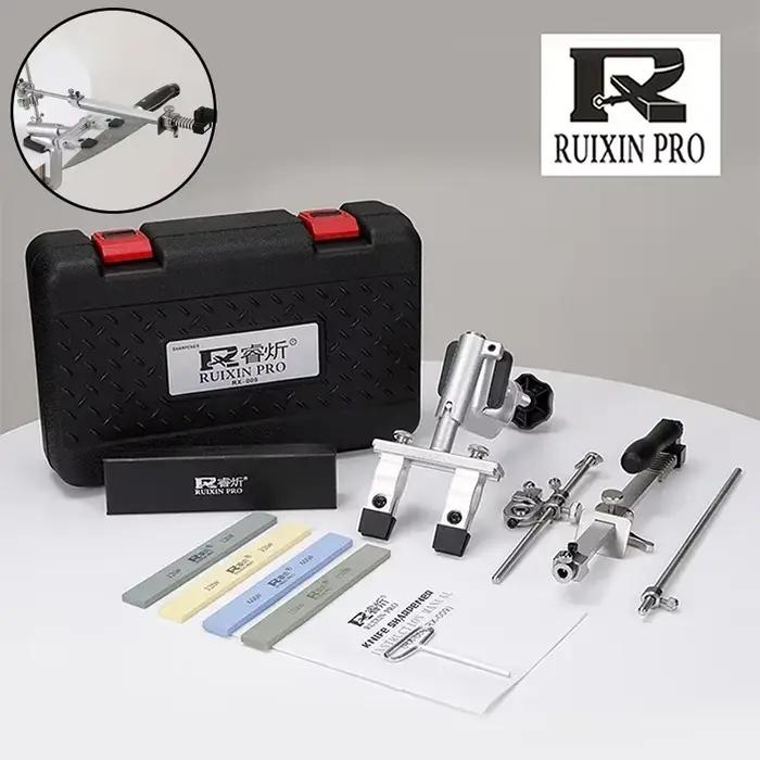 RUIXIN PRO-Affûteur de Couteaux Professionnel Jas009, Nouvelle Mise à Niveau 2024, Machine à Affûter, en Alliage Résistant à 360, Outils de Meulage à Rabat
