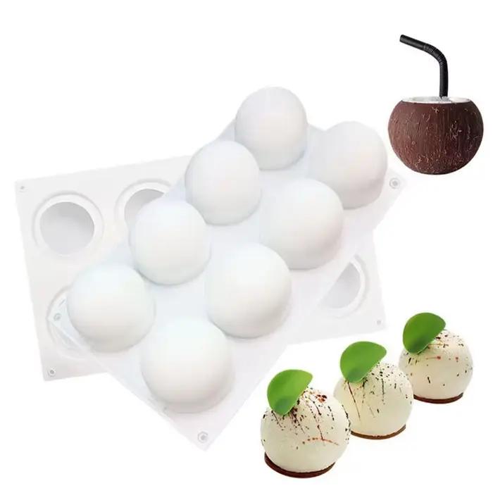 Moule à gâteau en Mousse Semi-circulaire en Silicone