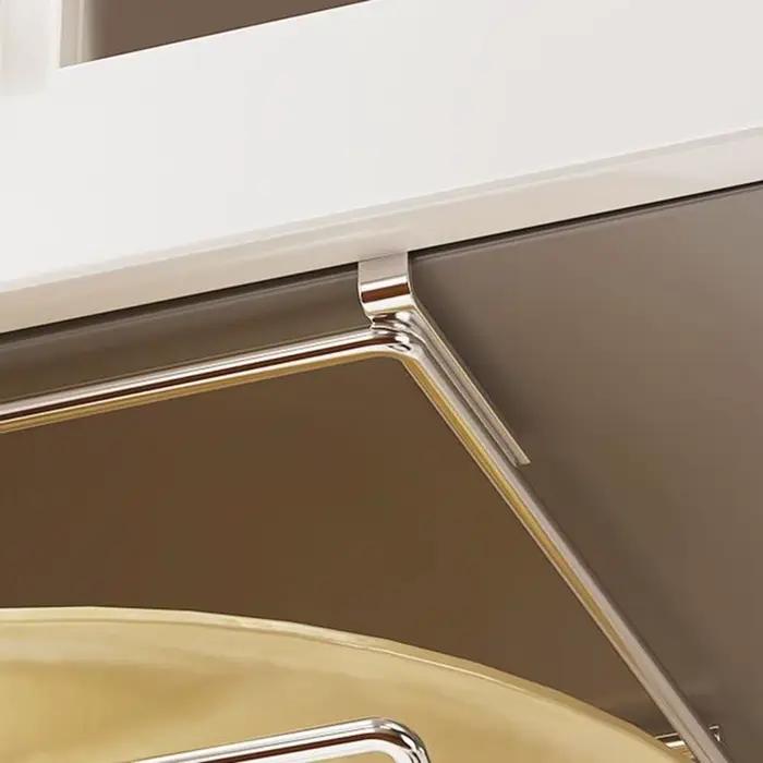Support mural en acier inoxydable pour couvercles de casseroles, sans perçage, rangement pour couvercles, organisateur d'ustensiles, gain de place