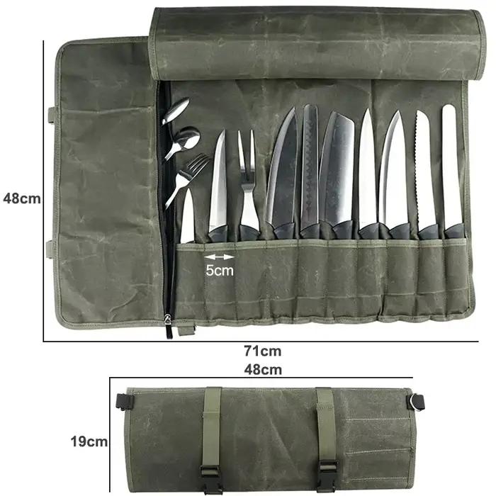 Sac à couteaux de Chef Portable en toile