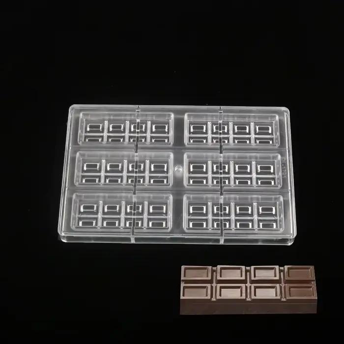 Moule à chocolat en Polycarbonate dur, facile à démouler, pour bonbons, bloc de chocolat, fabrication d'ustensiles de cuisine, outils de bonbons