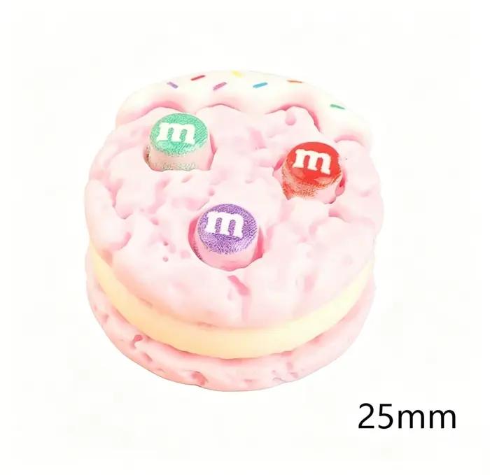 Cabochons en résine 3D en forme de macaron gris clair pour décoration intérieure et loisirs créatifs occasions spéciales