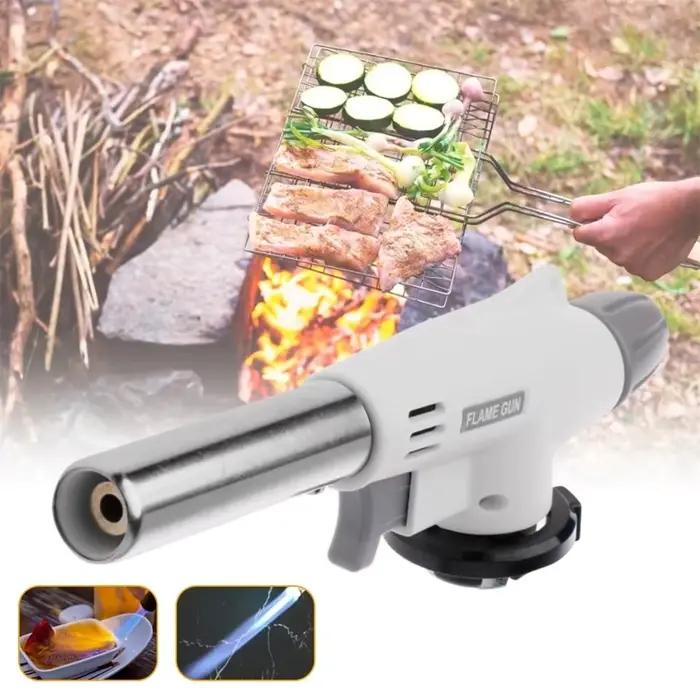 Chalumeau professionnel au butane pour cuisine, flamme réglable, outil de cuisson pour chef culinaire avec utilisation inversée pour crème brûlée