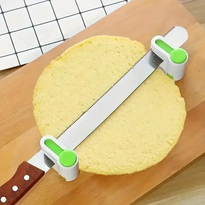 Trancheuse à pain et coupe-gâteau réglable à 5 couches, outil de cuisine créatif pour trancher et couper sans effort pour une utilisation domestique et du boulangerie, 2 pièces