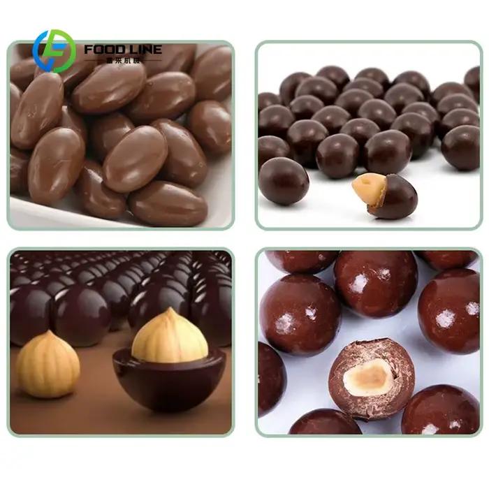 Moule de recouvrement commercial personnalisé pour la fabrication de chocolat, destiné à la transformation des noix et des confiseries en usine de confiserie