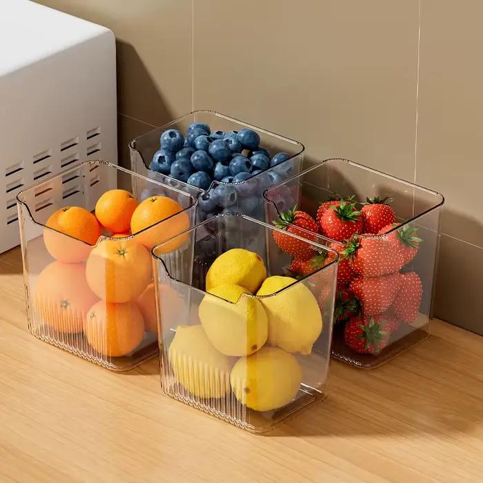 Boîte de rangement de porte latérale de réfrigérateur, 1 pièce, aliments, légumes, fruits, œufs, organisateur frais, boîtes de conteneurs de réfrigérateur de cuisine domestique