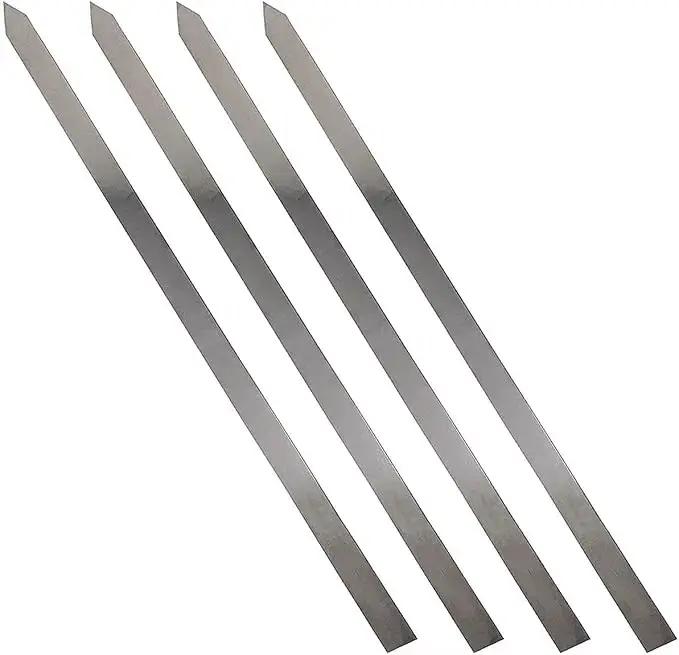 Brochettes de barbecue en acier inoxydable de 19 pouces, 4/5/6 pièces, pour Shish Kebab, brochettes plates pour Kebab, Style turc, Paneer Tikka turc
