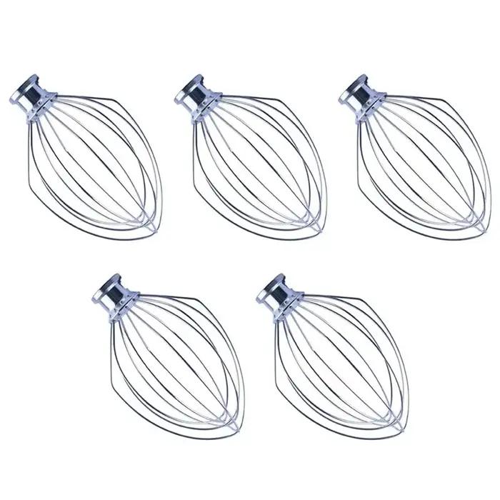 Accessoire fouet en fil métallique ABKJ-5X pour batteur sur socle inclinable Kitchenaid K5AWW 5 Quart KSM50, KSM5, accessoires pour mélanger la crème et les œufs