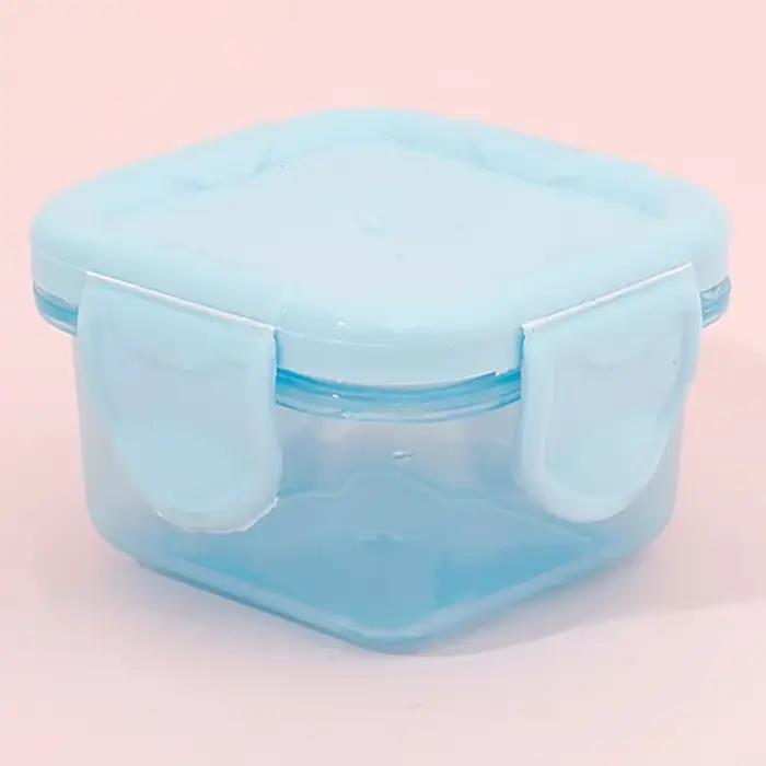 Boîte de rangement de cuisine carrée en plastique BPA-free multicolore pour rangement d'aliments, pilules et autres produits de la maison occassions spéciales