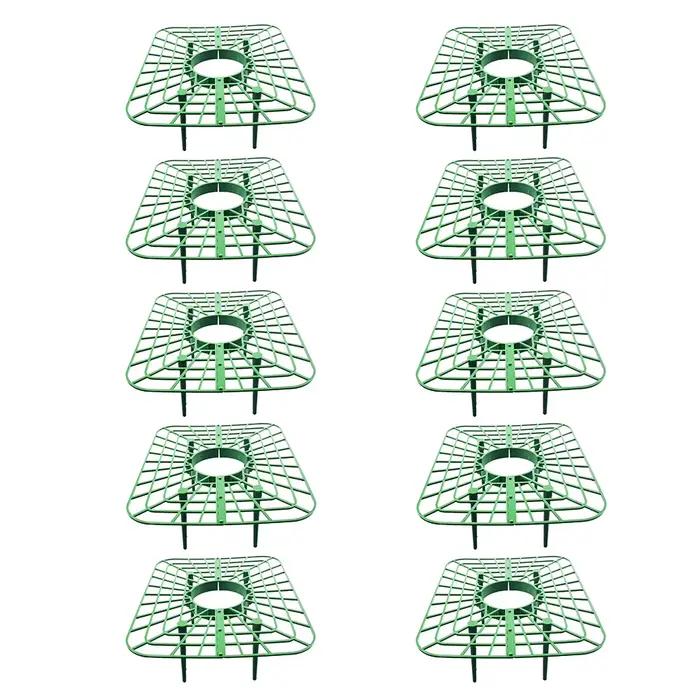 5/10 supports carrés en plastique pour fraises, tomates et poivrons – Supports de jardinage pour plantes vertes