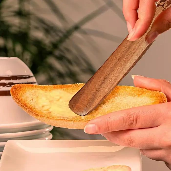 Cuillères de cuisine en bois portables