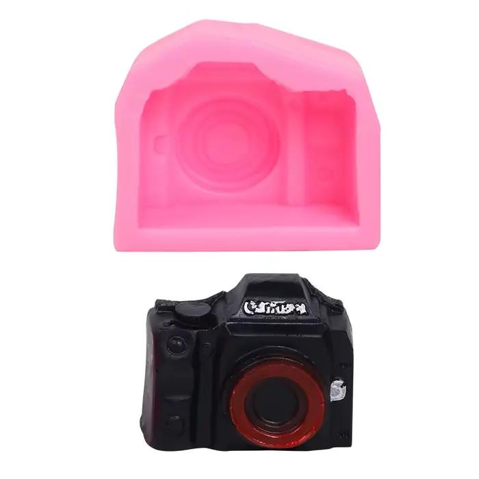 Moule en Silicone pour appareil photo, bricolage, Fondant, chocolat, bonbons, pâtisserie, savon, outils de décoration de gâteaux