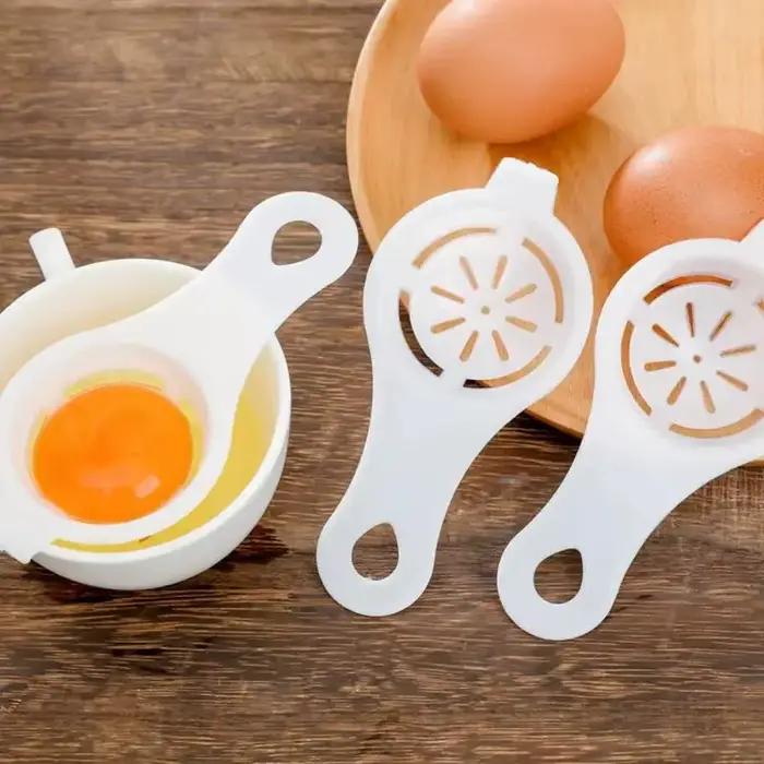 Mathiateur de jaune d'œuf en plastique, accessoire de cuisine, outil ménager, filtre, outil de cuisson