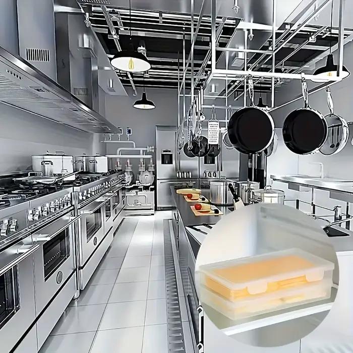 Boîte de rangement transparente pour fromage, conception d'étanchéité à encliquetage, évite la contamination des odeurs, fraîcheur longue durée, défaut l'espace du réfrigérateur