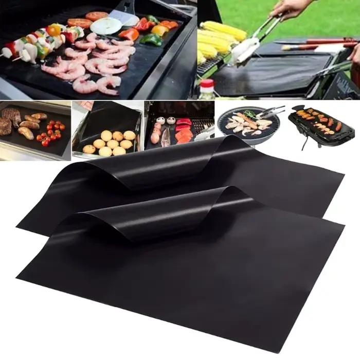 Tapis de Cuisson Antiadhésif Teflon Fiber pour Barbecue, Cuiseur à Vapeur, Four Électrique, Idéal pour Faire Griller des Légumes, Viandes et Poissons Occasions Spéciales