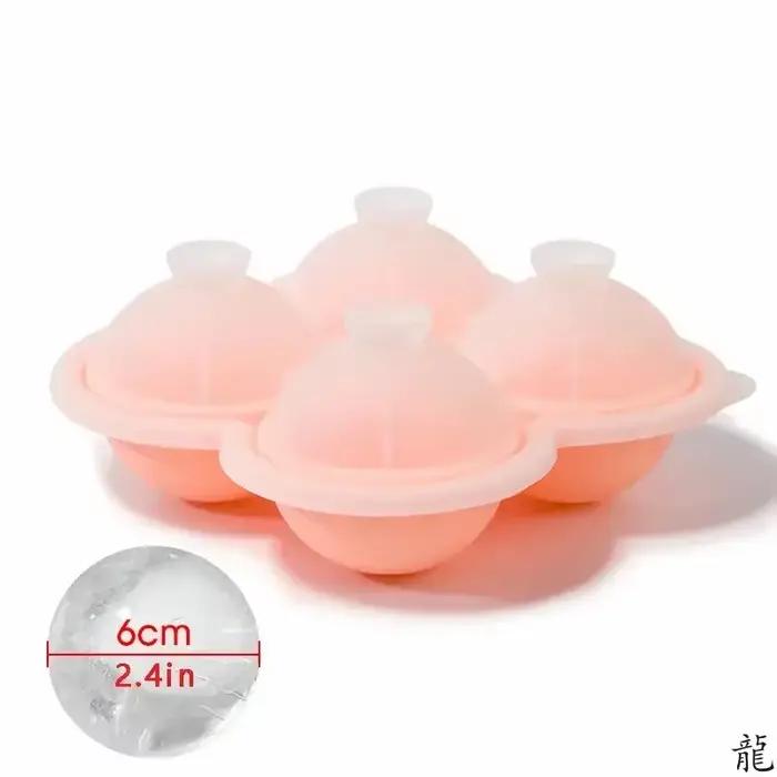 Grands plateaux à glaçons en Silicone, 1 pièce, faciles à libérer, sans fuite, parfaits pour le whisky, les cocktails, le jus et les fêtes