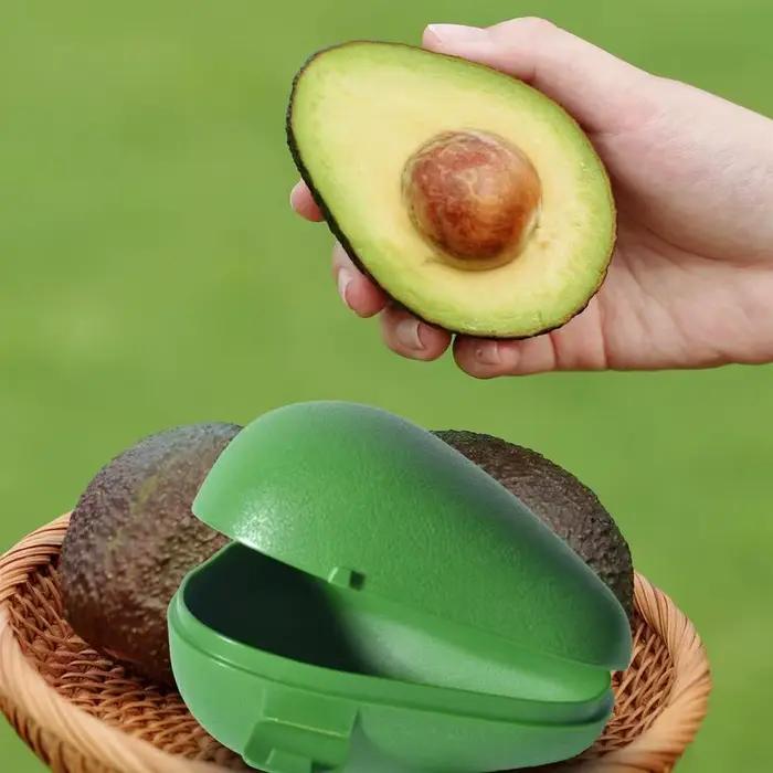 Boîte de stockage des aliments en forme d'avocat vert
