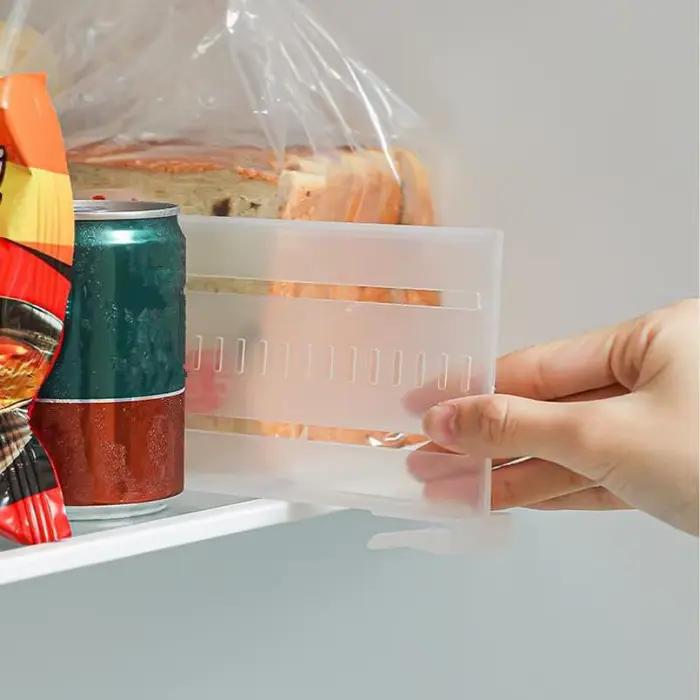 Panneau de séparation rétractable multifonctionnel boîte de rangement clip de séparation panneau d'assaisonnement cloison de rangement tiroir pour réfrigérateur occasions spéciales hygiène alimentaire organisation facile
