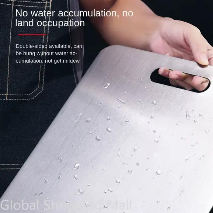 Planche à découper de cuisine en acier inoxydable, bloc de boucher, lavable au lave-vaisselle, planche à découper Extra Large, robuste, facile à nettoyer