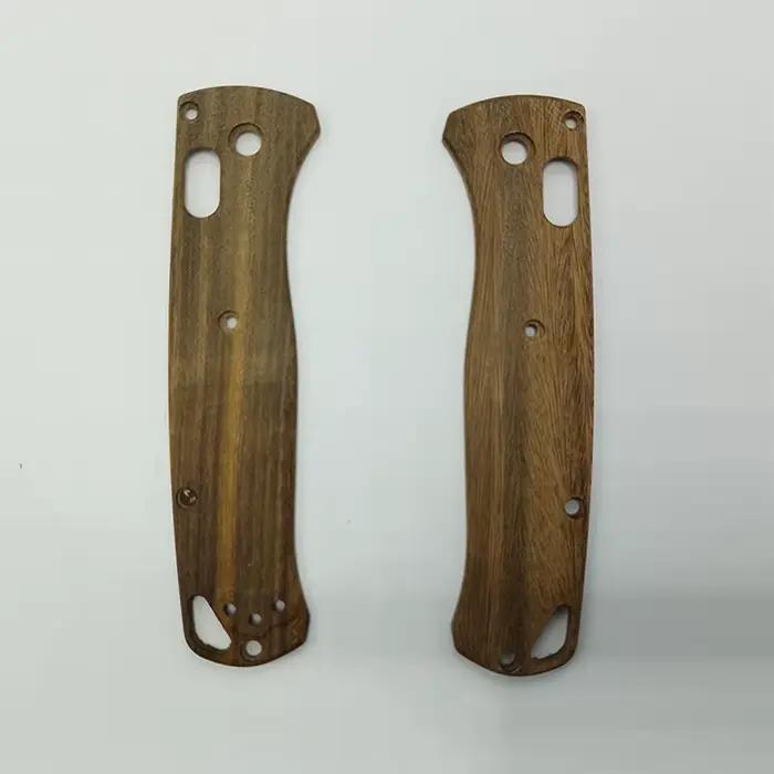 Balances de poignée de couteau en bois massif naturel personnalisé, 2 Types, pour couteaux Bugout 535, accessoires de fabrication de bricolage, pièces