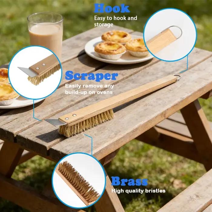Brosse à pizza ROMALDO avec poils résistants à la chaleur