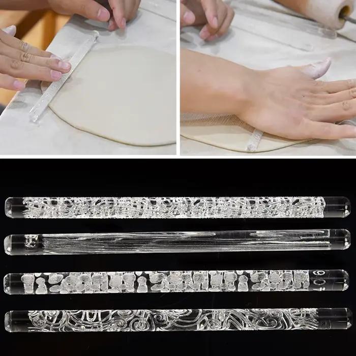 Rouleau à pâtisserie en gaufrage texturé