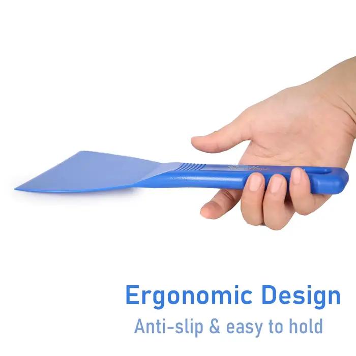 Pizzathome grattoir Flexible Anti-chaleur spatule antichoc de qualité alimentaire antiadhésif résistant aux rayures coupe-pâte grattoir de flexibilité
