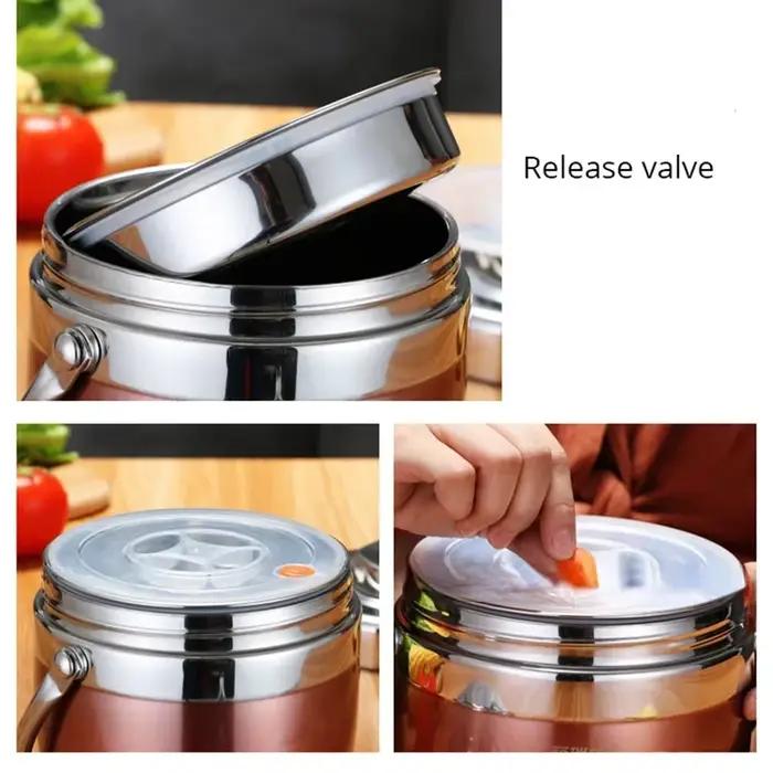 Thermos isolée sous vide en acier inoxydable 304 pour repas chauds et aliments emballés occasions spéciales pique-nique déjeuner d'entreprise
