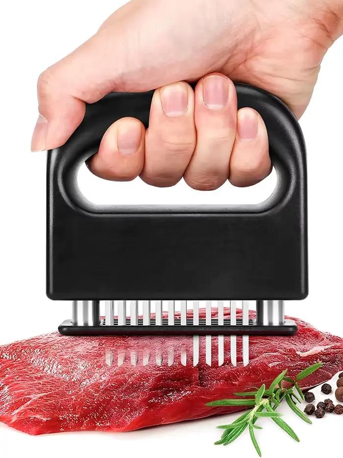 48 lames aiguille viande attendrisseur acier inoxydable couteau