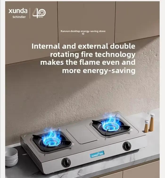 Cuisinière à gaz Xunda à double brûleur