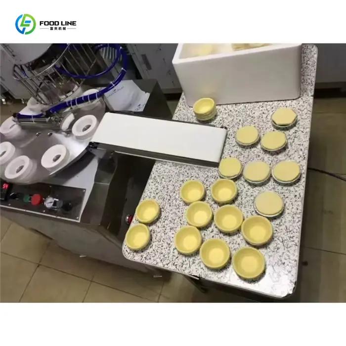 Machine à fabriquer des coquilles de tarte aux œufs commerciales personnalisées, équipement de fabrication de pastel de nata
