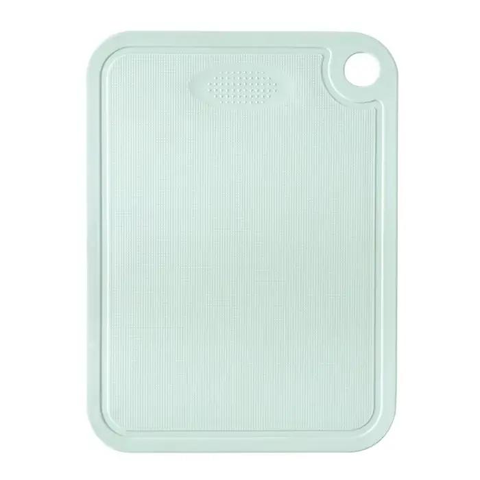 Planche à découper de cuisine multifonctionnelle, deux côtés carrés en plastique pour le ménage pique-nique