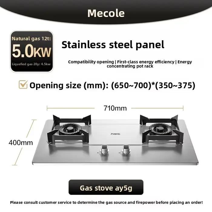 Cuisinière à gaz en acier inoxydable Vanward pour la maison