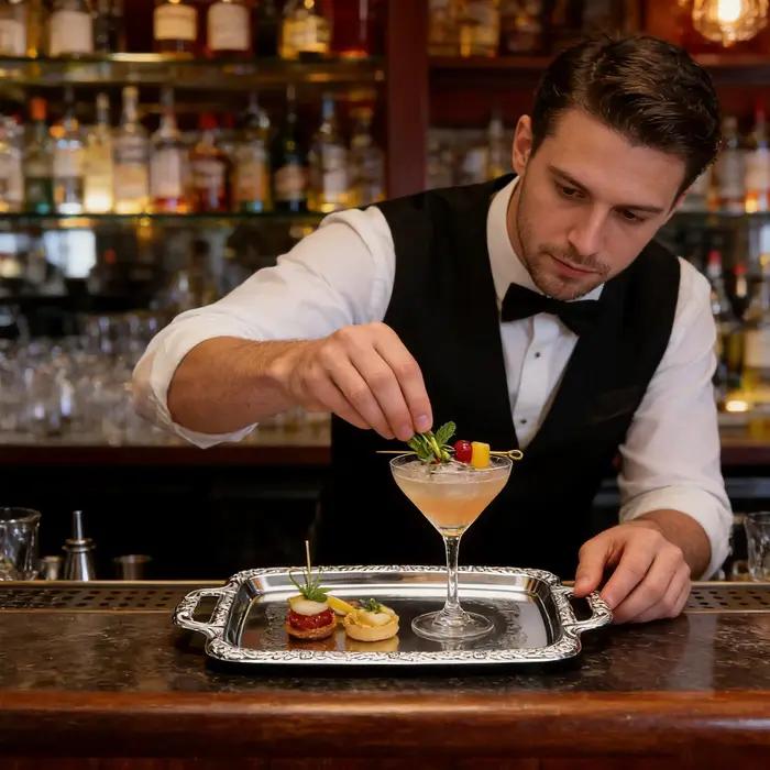 Plateau de service moderne en acier inoxydable pour présentation de nourriture, élégant, argenté, décoration d'intérieur pour fêtes familiales et soirées entre amis