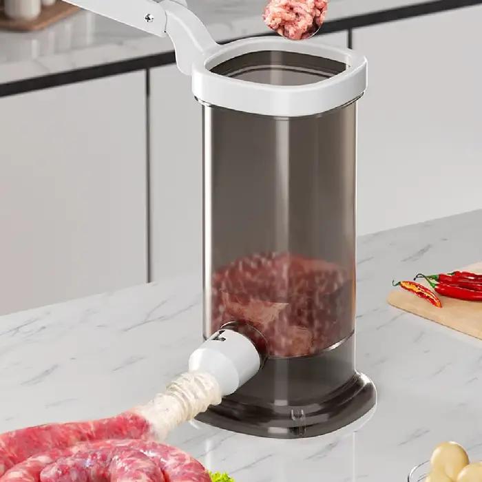Poussoir à saucisses maison rapide et pratique pour préparer des saucisses fraiches délicieuses et saines à la viande polyvalent pour la cuisine familiale et les occasions spéciales