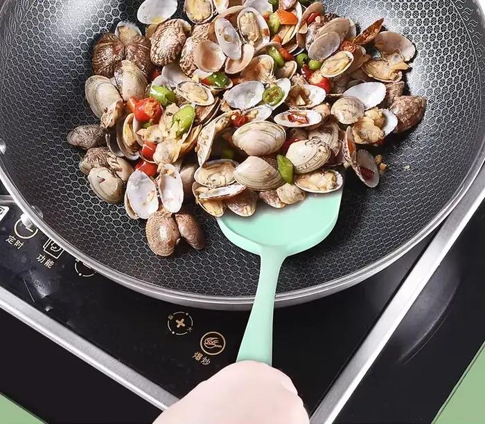 Accessoires de cuisine, ensemble de cuisine, ustensiles de cuisine, ensemble de 5 spatules en silicone de qualité alimentaire, cuillère à fente de cuisine, cuillère à riz