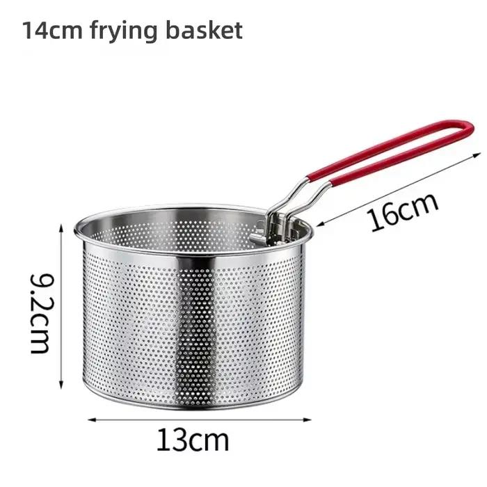 Passoire en acier inoxydable 304 pour cuisine moderne et simple, idéale pour frites, crevettes, et autres collations frites, pour usage quotidien et occasions spéciales