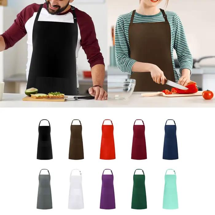 Tablier de chef avec grande poche, tablier de cuisson, cuisine, magasin de fleurs, toilettage de chien, cosmétologie de ferme, café