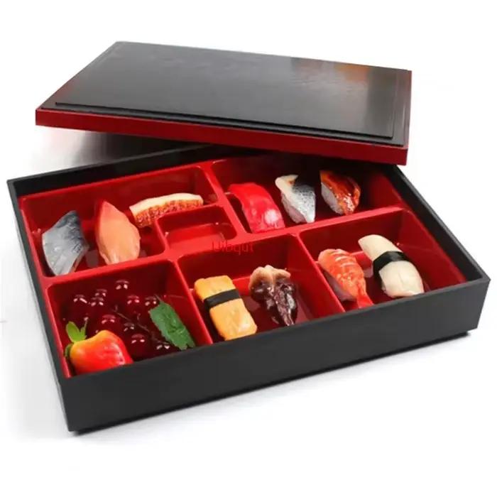 Riz Sushi restauration récipient de stockage des aliments boîtes à déjeuner japonais compartiments boîte à Bento Portable récipient de nourriture bento boîte à Bento