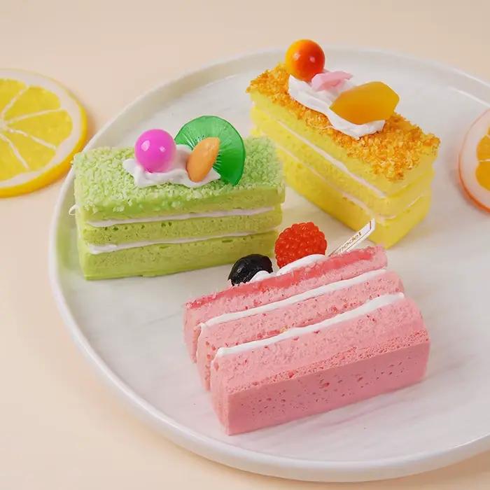 Mousse artificielle gâteau faux modèle Dessert décoration photographie accessoire Dessert boutique fenêtre affichage ornement Table à thé décor