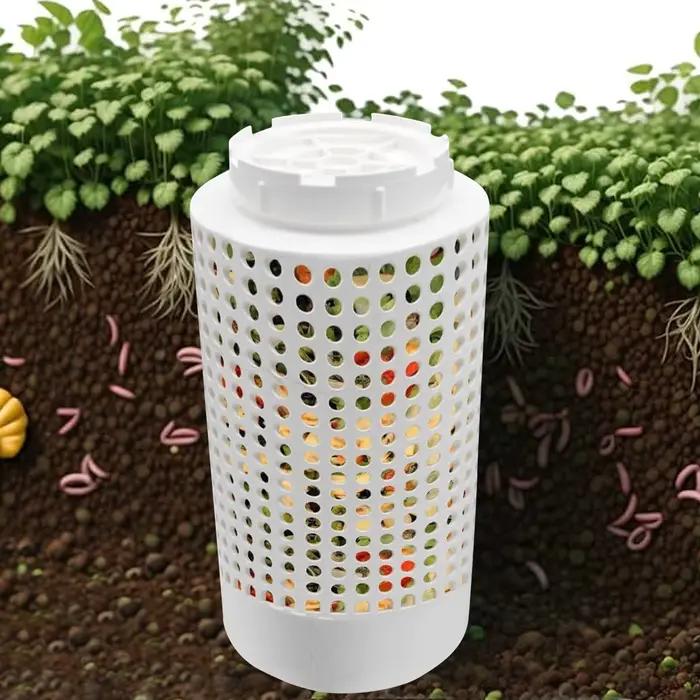 Composteur souterrain pour l'élevage de vers de terre, bac à compost enterré avec filtre de drainage pour jardinières surélevées et cours