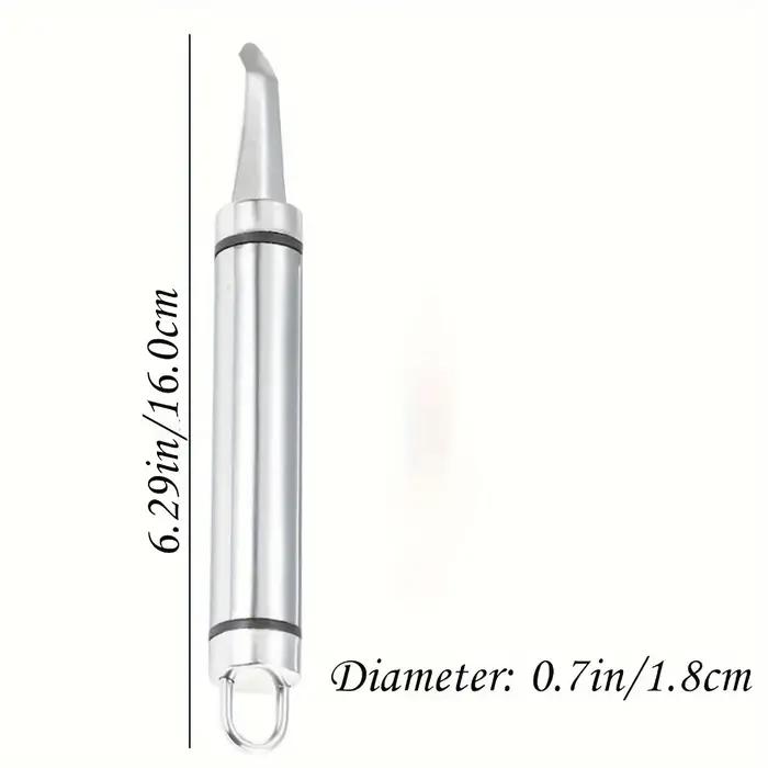 Outil d'extraction de queue de crevette en acier inoxydable