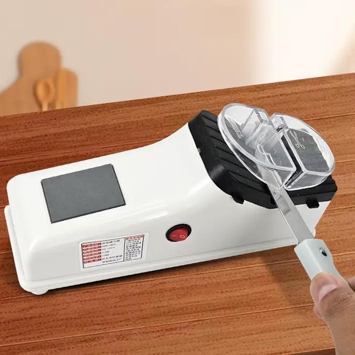 Affûteur de couteaux de cuisine électrique multifonctionnel rechargeable pour ciseaux et coupes occasions spéciales et cuisine professionnelle