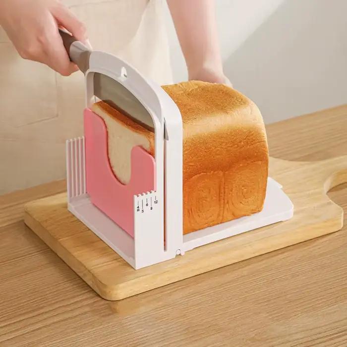 Support multifonctionnel pour trancher le pain grillé, Machine à trancher le pain grillé pliable, bricolage, cuisson du pain, Guide de coupe, outil pour pain maison