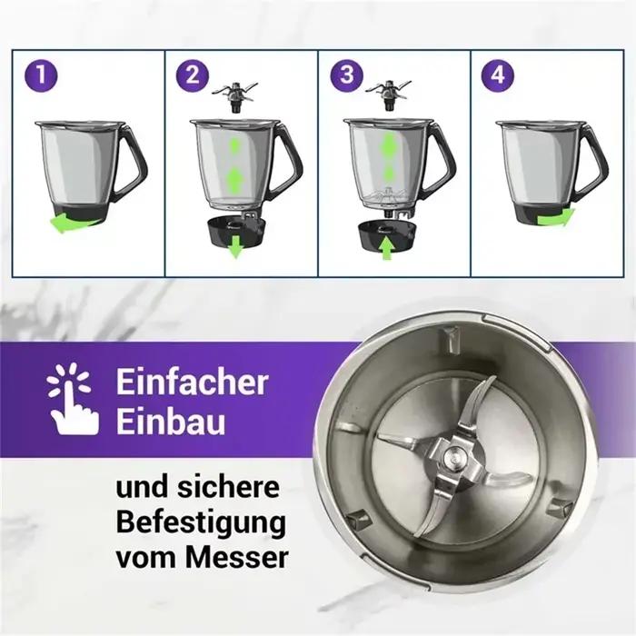 Couteau Thermomix TM5 TM6, lame de rechange, accessoires de couteau à mélanger, robot culinaire Thermomix Vorwerk TM5