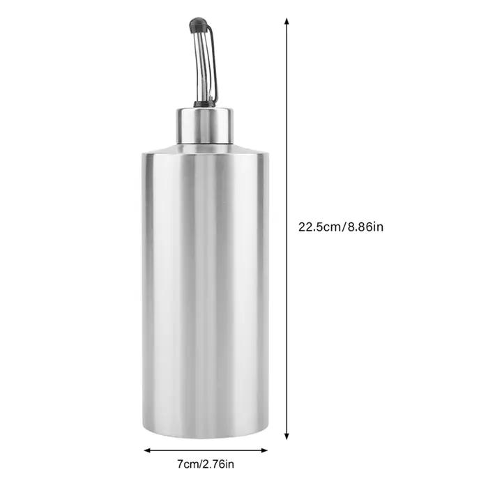 Bouteille d'huile de cuisson en acier inoxydable