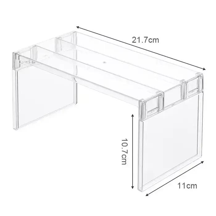 Étagère de rangement transparente pour réfrigérateur, gain de place, étagères de séparation multicouches épaissies pour réfrigérateur, organisateurs de cuisine
