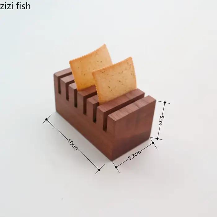 Plateau rectangulaire en bois pour restaurant